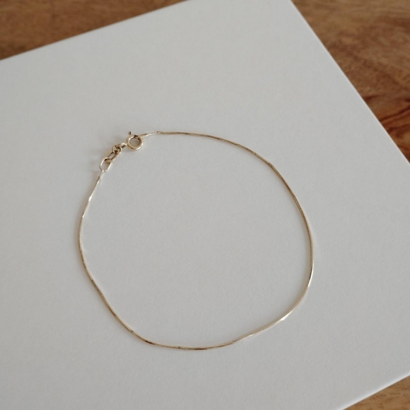 Catbird Little Slipper Solid Gold Bracelet 7